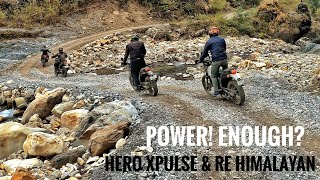 'Does Hero Xpulse have Enough Power for offroading?' . Hero Xpulse 200 & RE Himalayan Offroad trail.