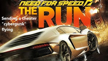 Need For Speed The Run Multiplayer - Sending a cheater "cybergunk" flying #Shorts