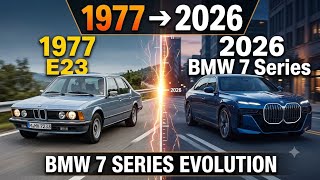 BMW 7 Series Evolution 1977–2026 🚘 | 49 Years of Luxury Car Transformation