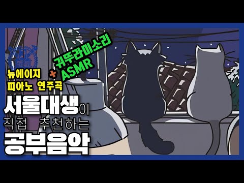 서울대생이 직접 추천하는 공부 음악 | 스터디 뮤직 | 뉴에이지 피아노 연주곡 + 귀뚜라미 곤충 소리 ASMR | 집중력 향상 | 50분 공부하고 10분 쉬기!!