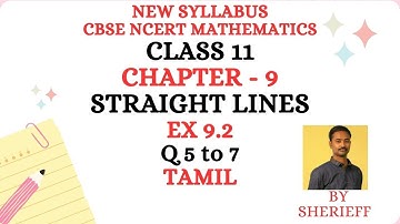 CLASS 11 MATHS CHAPTER 9 STRAIGHT LINES - EX 9.2 Q 5 to 7 CBSE NCERT NEW SYLLABUS.