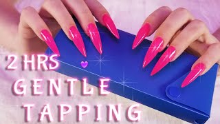 ASMR Gentle Tapping (No Talking)💜 2 HOURS 💜 Delicate Tiny Taps for Deep Sleep