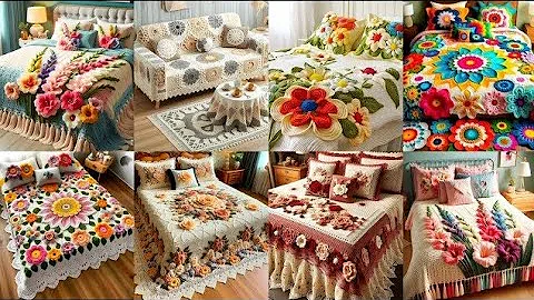 Beautiful Crochet Bedsheet Designs 2025 | Handmade Crochet Patterns for Bedroom Decor