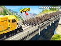 1000 COPS vs. TRAIN! (GTA 5 Funny Moments)
