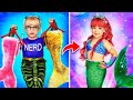 Ursula in Real Life! / I Was Adopted by a Mermaid! / From Nerd to Popular Transformation!