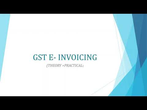 GST e invoice - Offline Utility (With Live demo)