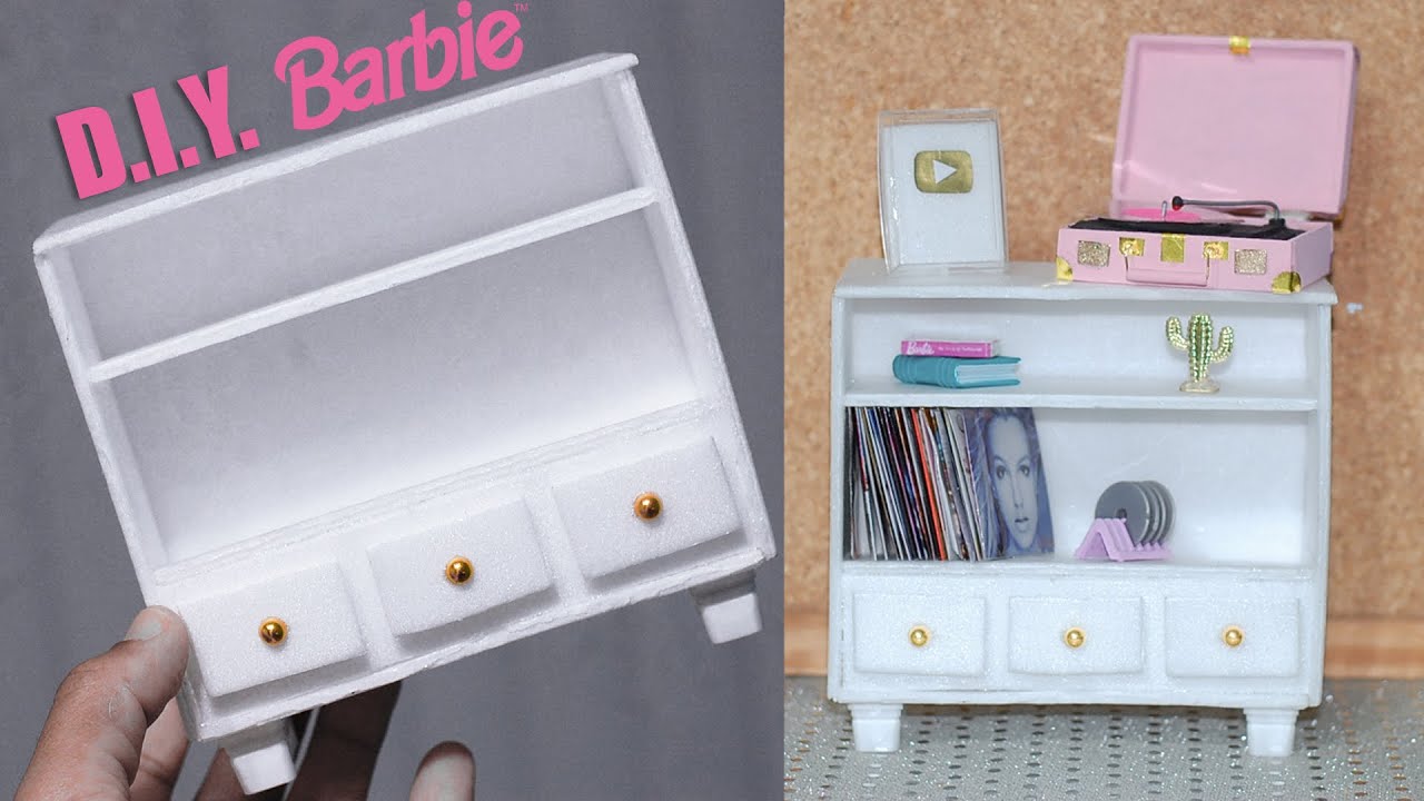 Barbie Móveis DIY furniture Crafts YouTube