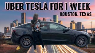 Uber Tesla rental for 1 week