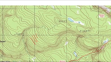 Map Colors on a Topographical Map