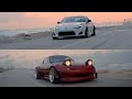 Widebody miata na  gt86 hellaflush stance  felgen factory wheels  4k