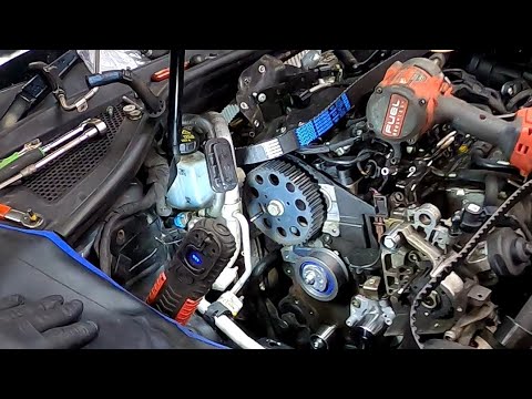 Audi A3 2.0 TDI timing belt (time to put lotto numbers on) - YouTube