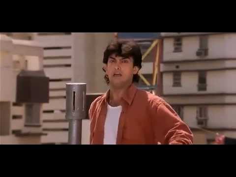 ISHQ   Bus Train aur Ladki   Amir Khan and Ajay Devgan