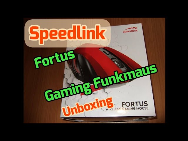 Speedlink Fortus Wireless Gaming Mouse Unboxing - YouTube