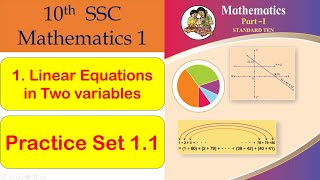 10th Mathematics 1  Lecture 2 |Practice set 1.1 | Chapter 1. Linear Equations in Two Variable| SSC