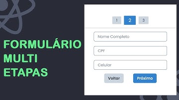 Criando Formulário de Multi-Etapas com React.JS