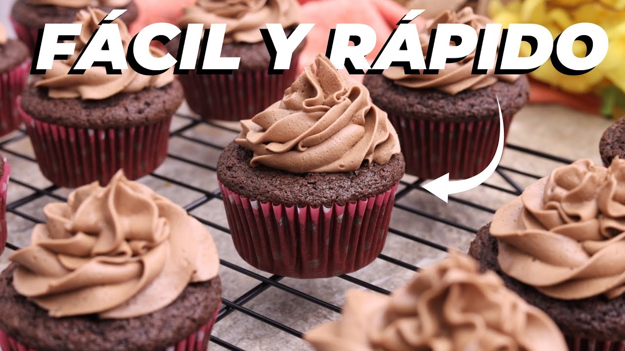 ¡No tires el café! Haz estos Cupcakes de Chocolate Súper Fáciles