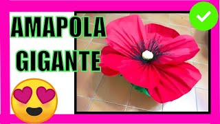 Flor grande  de amapola 18  Giant poppy flower