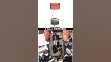 Z-Crank axiale motor - Verbrandingsmotor📌#motor #motoren #automobiel #automatisering #mechanisme