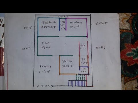 30  40 West  face  house  plan  map ground floor YouTube