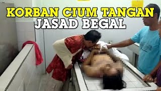 Korban Cium Tangan Jasad Begal Bercelurit di Titi Kuning yang Tewas Ditembak Polisi