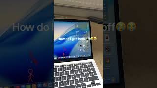GET THEM OFF😭😭😭 #alenbecker #apple  #macbookair2020 #how