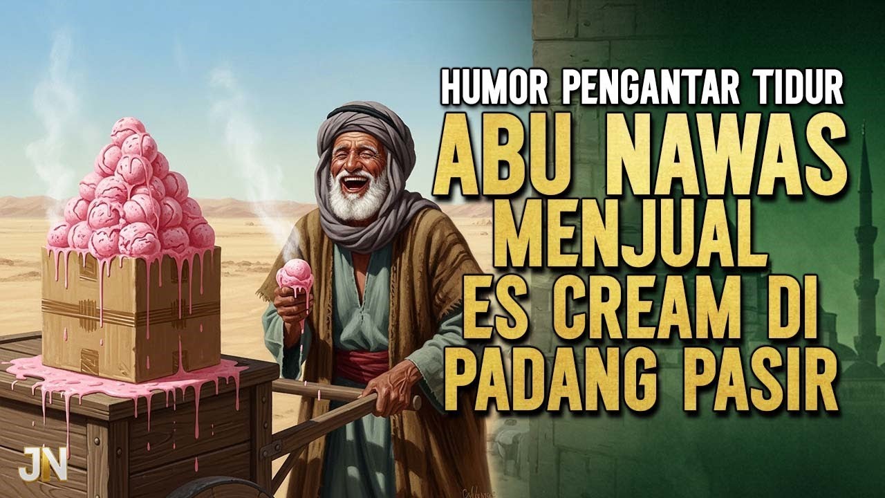 ABU NAWAS MENJUAL ES CREAM DI TENGAH GURUN PASIR || CERITA LUCU PENGANTAR TIDUR