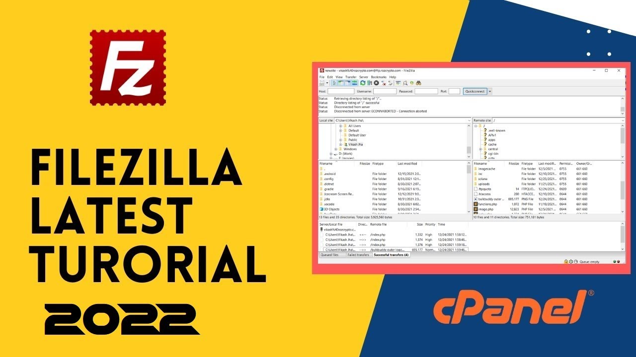 FileZilla FTP Client Tutorial [Latest 2023] - Simple tutorial for ...