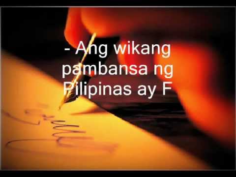 KASAYSAYAN NG WIKANG FILIPINO