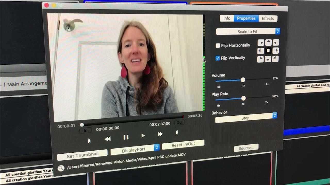 How to Edit and Rotate a Video in ProPresenter 6 YouTube