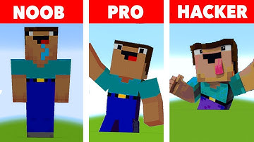 NOOB VS PRO VS HACKER Pixel art Noob І MInecraft