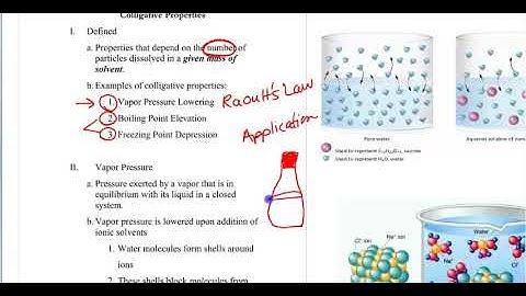 Honors Chem - Colligative Properties - Unit 7 Video 6 (Mrs. Ewald)