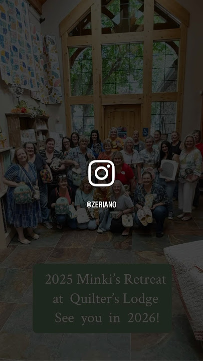Minki’s Retreat at Quilter’s Lodge | Sunsetridge Backpack Panel
