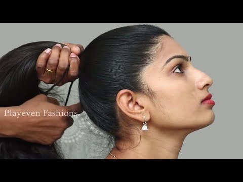 3 beautiful hairstyles for wedding/party/function || Everyday Hairstyles || Bun Hairstyles 2018