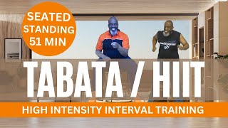 Try Tabata HIIT Seated Exercise for a totally different type of cardio chair workout | 51 Minutes