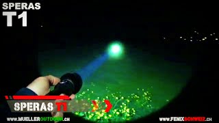 Speras T1 LED flashlight with 422500 candelas