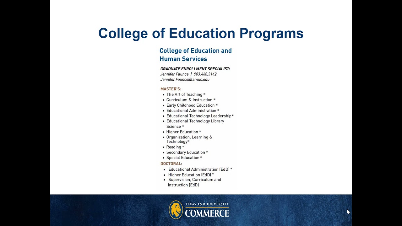 A M Commerce Graduate School YouTube a-m-commerce-graduate-school-youtube