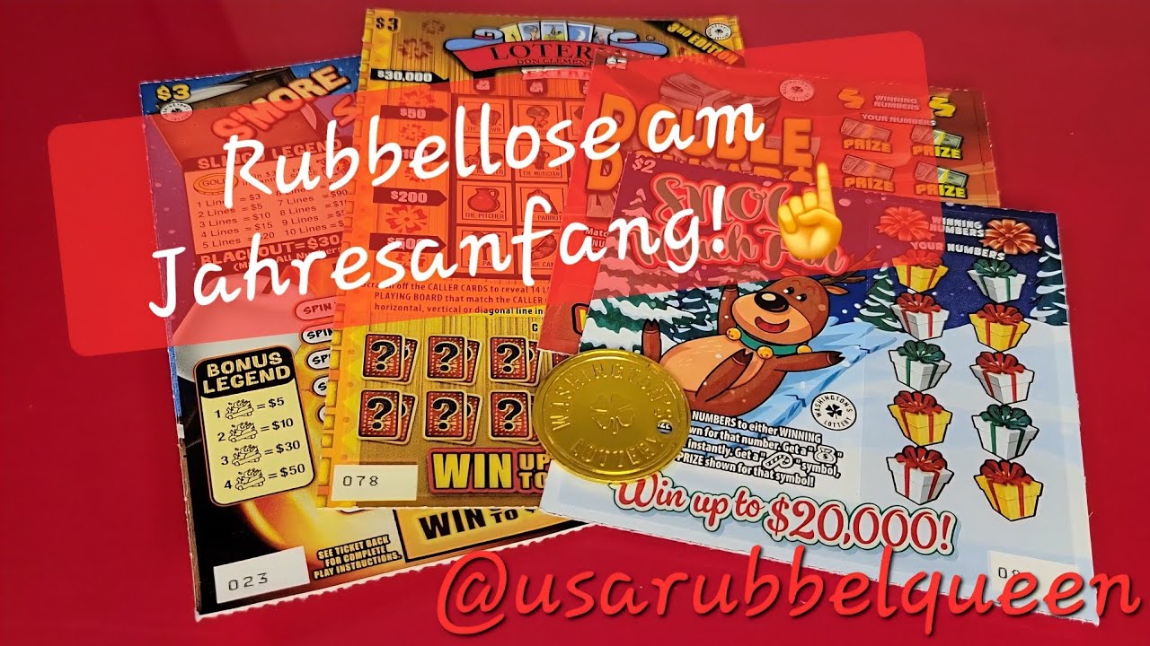 Rubbeln zum Jahresanfang! 🙆‍♀️ Rubbellose aus Washington State 🇺🇸 