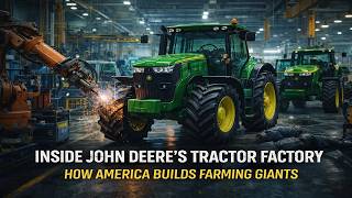 Inside John Deere’s Tractor Factory: How America Builds Farming Giants #JohnDeereTractorFactory