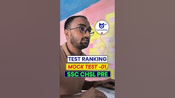 Test Ranking SSC Chsl Mock Test -01✅| SSC Chsl Tier-1🎯| #ssc #chsl #mock