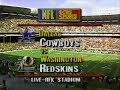 1991-11-24 Dallas Cowboys vs Washington Redskins(Beuerlein takes over for ailing Aikman)