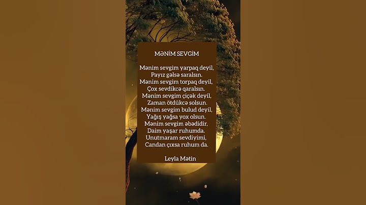 14 fevral Sevgililər günü statusu . Sevgi şeiri .Mənim sevgim -şeir .