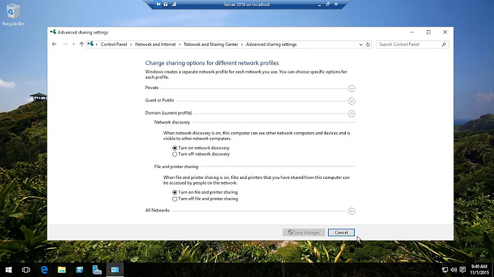 Server 2016 And 2012 R2 - Enable Network Based Discovery Services