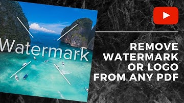 How to remove watermark or logo from any pdf file || Rakz InFozone || #RI