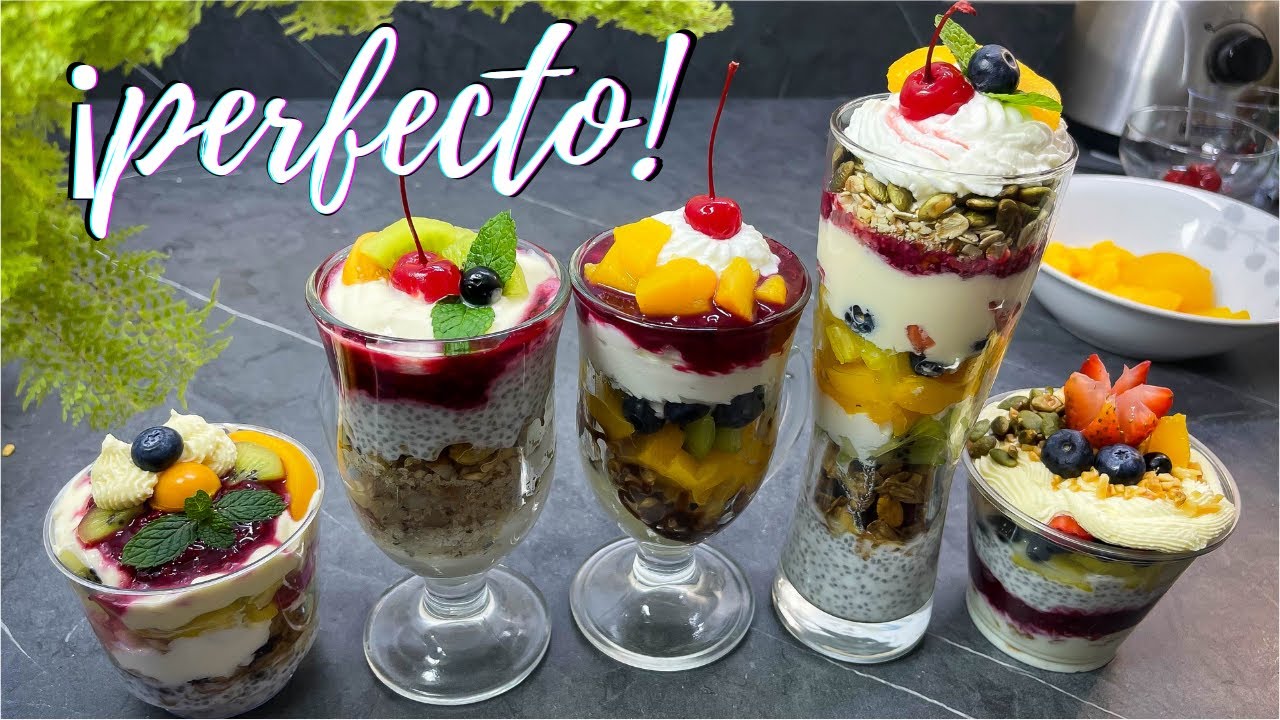 Cómo hacer Parfait de Frutas COMO HACER UN PARFAIT fácil y rápido