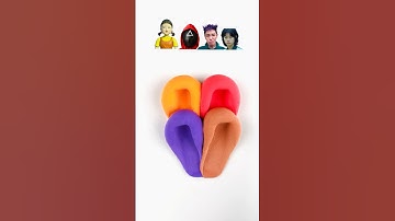 Guess the mixed color of Squid Game characters #satisfying #colormixing #squidgame2