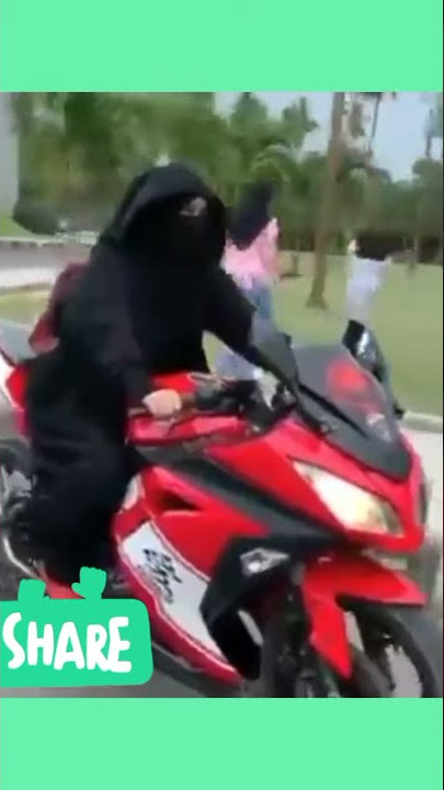 VIRAL WANITA BERCADAR NAIK MOTOR #MUSLIMAH #SHOLAWAT