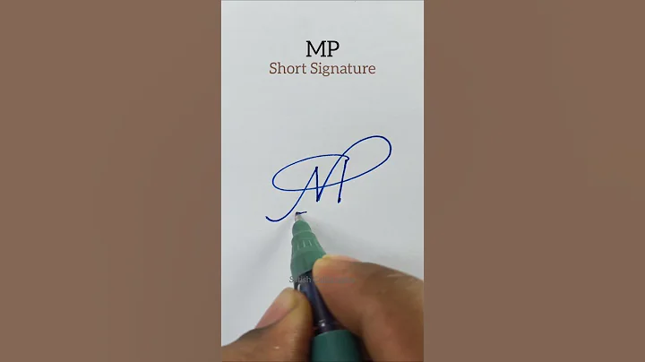 MP Short Signature #shorts #signature @Satish.Calligraphy