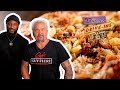 Guy fieri  marcel reece eat killer bbq pizza in az  diners driveins and dives  food network