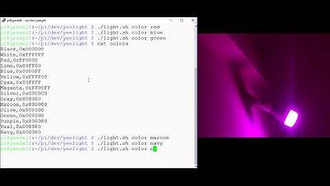 Control Yeelight smart light with a Raspberry Pi