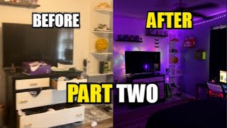 Transforming My Messy Room Into My Dream Room!! (Part 2)